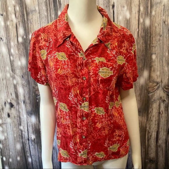 Harley-Davidson Tops - Harley Davidson Button Down Top